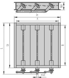 Чертеж - трехосный клапан ПГВУ 297-80